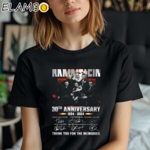 Rammstein Europe Stadium Tour 2024 30th Anniversary Thank You For The Memories Shirt Black Shirt Shirt