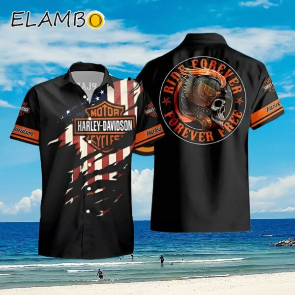 Ride Forever Forever Free Harley Davidson Hawaiian Shirt Aloha Shirt Aloha Shirt