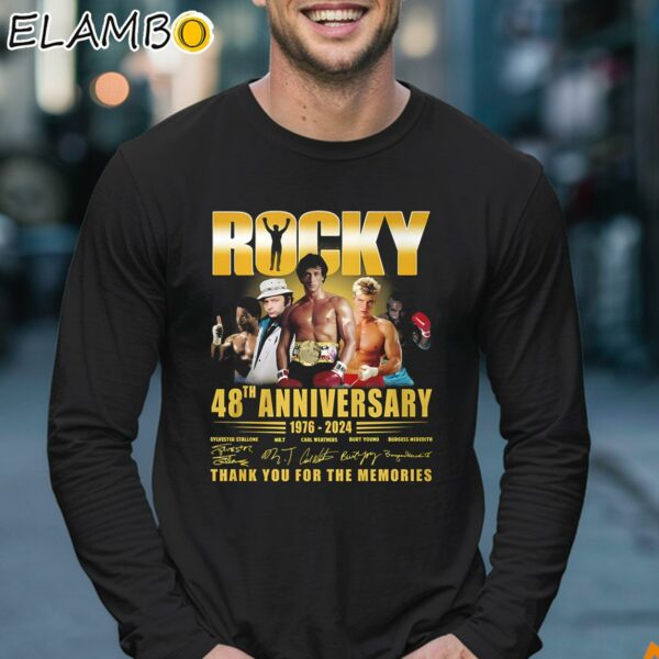 Rocky 48th Anniversary 1976 2024 Thank You For The Memories Shirt Longsleeve 17