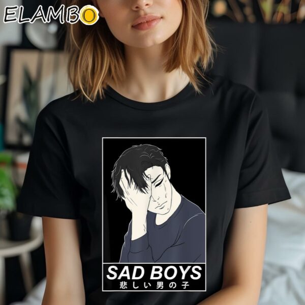 Sad Aesthetic Sad Boys Anime Japanese Boy Emo Shirt Black Shirt Shirt