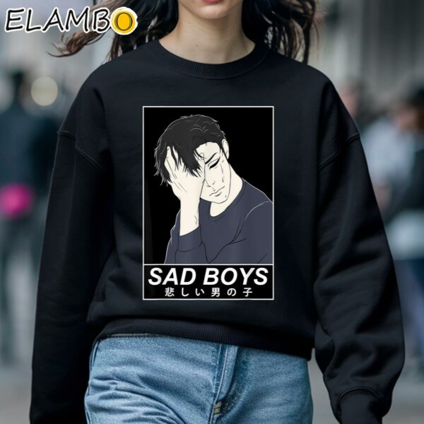 Sad Aesthetic Sad Boys Anime Japanese Boy Emo Shirt Sweatshirt 5