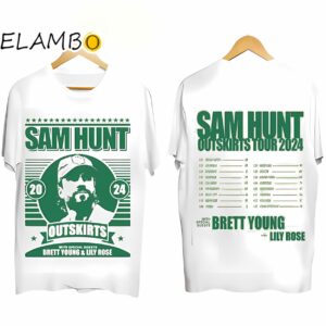 Sam Hunt 2024 Outskirts Tour Shirt Country Music Printed Printed