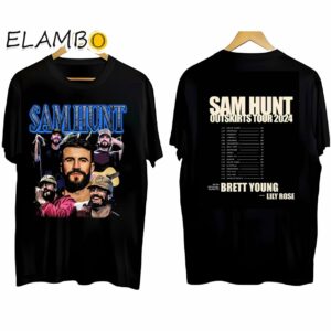 Sam Hunt Outskirts Tour 2024 Concert Merch T-Shirt