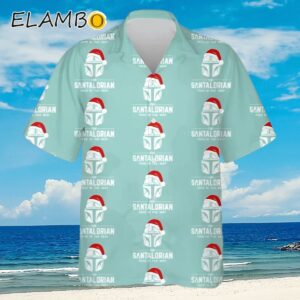 Santalorian Star Wars Mandalorian Christmas Shirt Aloha Shirt Aloha Shirt