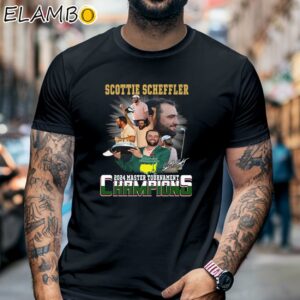 Scottie Scheffler 2024 Master Tournament Champions Shirt Black Shirt 6