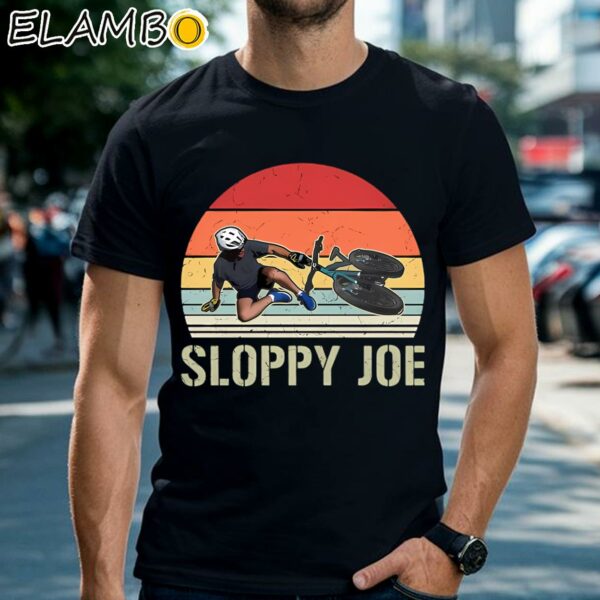 Sloppy Joe Running The Country Is Like Riding A Bike Vintage Shirt Black Shirts Shirt