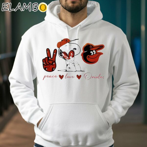 Snoopy Baltimore Orioles Peace Love Orioles Shirt Hoodie 38