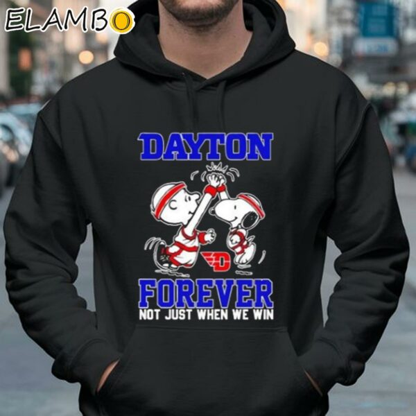 Snoopy Charlie Brown Dayton Flyers Forever Not Just When We Win Shirt Hoodie 37