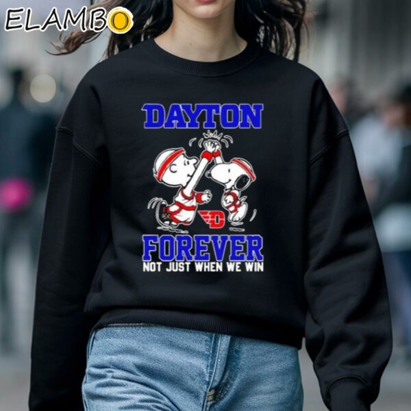 Snoopy Charlie Brown Dayton Flyers Forever Not Just When We Win Shirt Sweatshirt 5