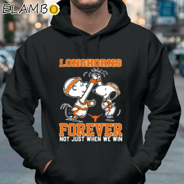 Snoopy Charlie Brown Texas Longhorns Forever Not Just When We Win Shirt Hoodie 37