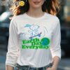 Snoopy Earth Day Everyday Shirt Longsleeve Women Long Sleevee
