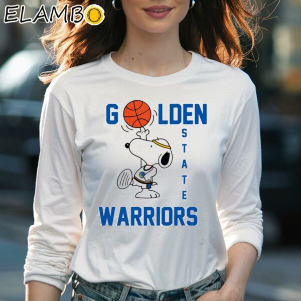 Snoopy Golden State Warriors NBA Finals Champions Shirt Longsleeve Women Long Sleevee