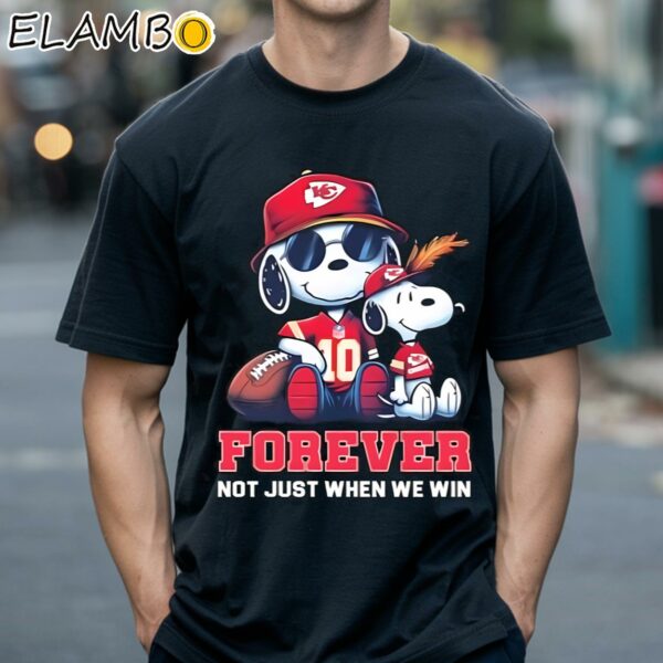 Snoopy Kansas City Chiefs 2024 Forever Not Just When We Win Shirt Black Shirts 18