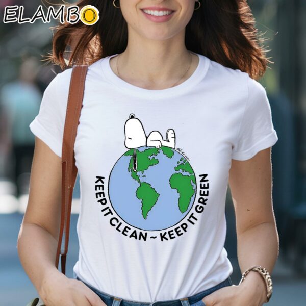 Snoopy Keep It Clean Keep It Green Earth Day Shirt 2 Shirts 29