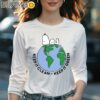 Snoopy Keep It Clean Keep It Green Earth Day Shirt Longsleeve Women Long Sleevee