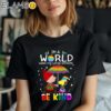 Snoopy and Charlie Brown In A World Where You Can Be Anything Be Kind LGBT Tee Shirt Black Shirt Shirt
