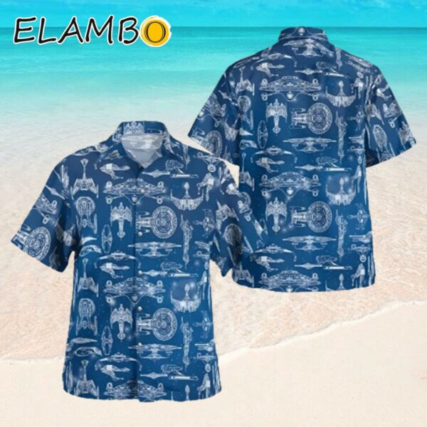 Star Trek Hawaiian Shirt Mens Small Blue Button Up Shirt Hawaaian Shirt Hawaaian Shirt