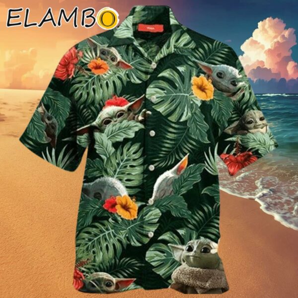 Star Wars Baby Yoda Grogu Hibiscus Flower Tropical Hawaiian Shirt Hawaaian Shirt Hawaaian Shirt