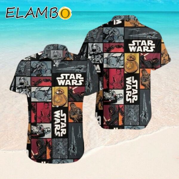 Star Wars Stormtrooper Bb8 Darth Vader Pattern Grey Tropical Hawaiian Shirt Hawaaian Shirt Hawaaian Shirt