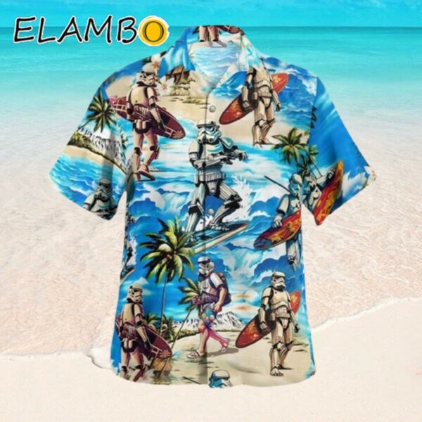 Star Wars Stormtrooper Surfing Beach Aloha Shirt Hawaaian Shirt Hawaaian Shirt