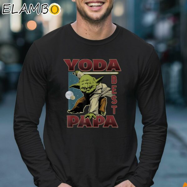 Star Wars Yoda Best Papa Fathers Day Star Wars Shirts Longsleeve 17