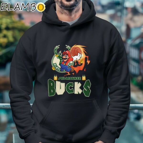 Super Mario X Milwaukee Bucks 2024 Shirt Hoodie 4