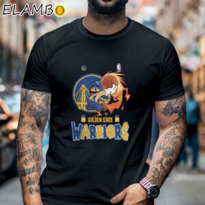 Super Mario x Golden State Warriors 2024 Shirt Black Shirt 6