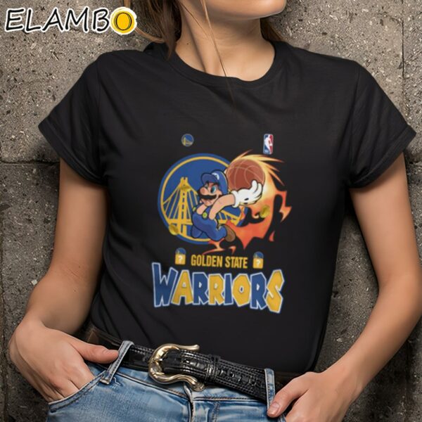 Super Mario x Golden State Warriors 2024 Shirt Black Shirts 9