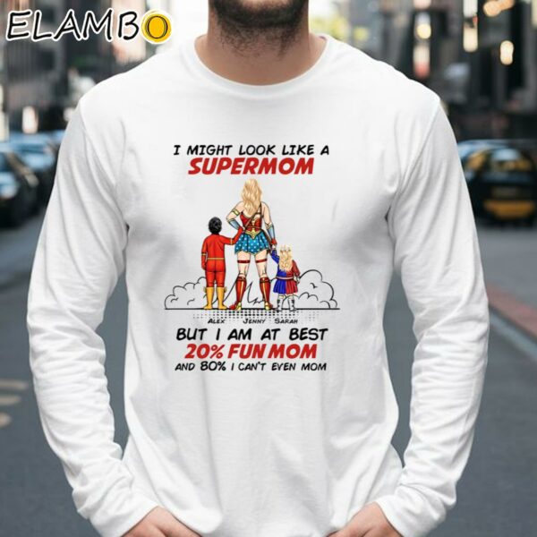 Super Mom Shirt Personalized Mothers Day Shirts Longsleeve 39