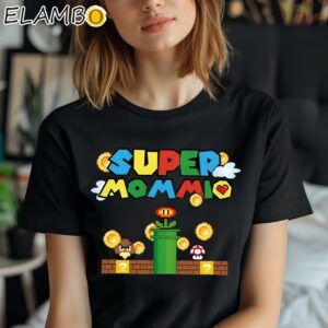 Super Mommio Super Mom Shirt Mothers Day Shirt Design Black Shirt Shirt