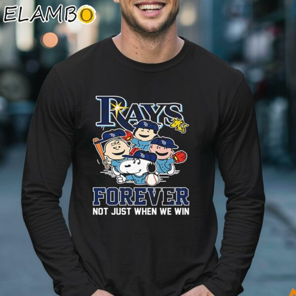 Tampa Bay Rays Snoopy Peanuts Forever Not Just When We Win Shirt Longsleeve 17