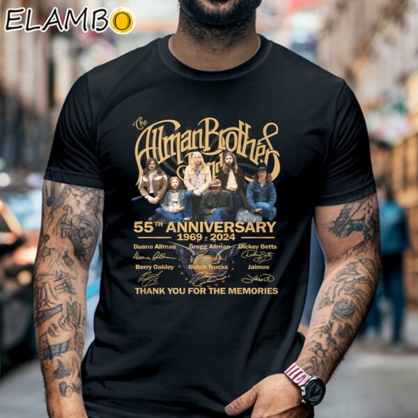 The Allman Brothers Band 55th Anniversary 1969 2024 Thank You For The Memories Shirt Black Shirt 6