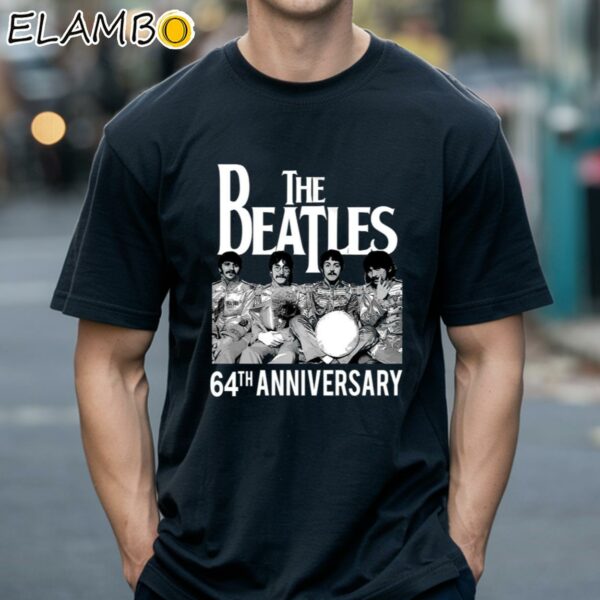 The Beatles 64th Anniversary Thank You For The Memories Shirt Black Shirts 18