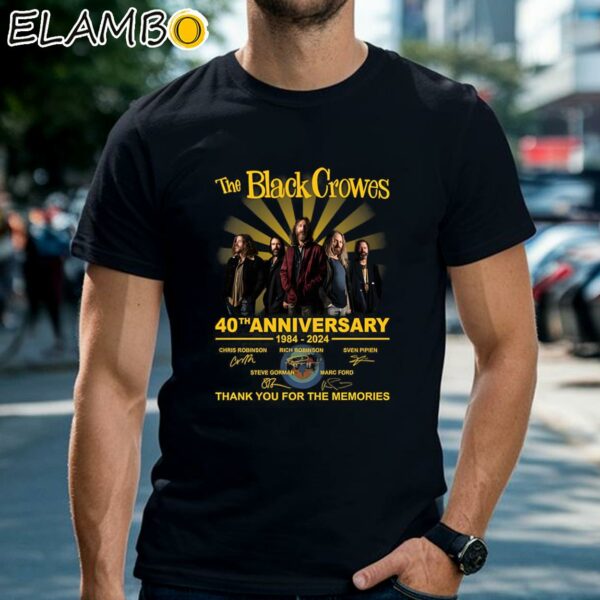 The Black Crowes 40th Anniversary 1984 2024 Thank You For The Memories Shirt Black Shirts Shirt
