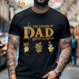 The Legend Of Dad Fathers Day Personalized T Shirts Black Shirt 6