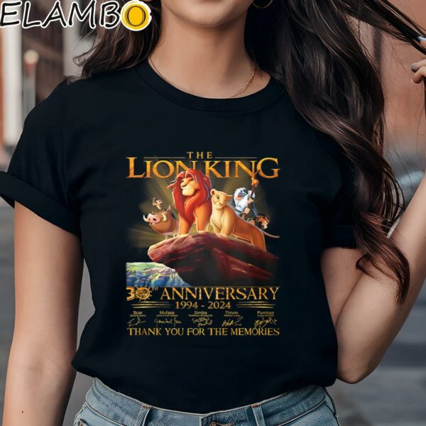 The Lion King 30th Anniversary 1994 2024 Thank You Fan Shirt Black Shirts Shirt