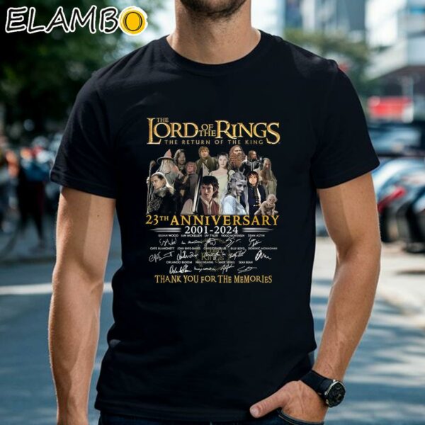 The Lord of the Rings The Return Of The King 23th Anniversary 2001 2024 Thank You For The Memories Shirt Black Shirts Shirt