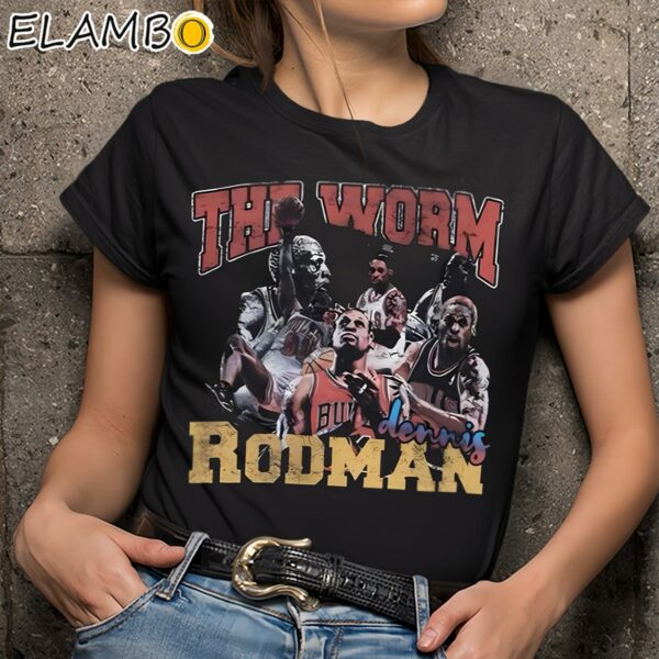 The Worm Dennis Rodman Graphic Tee Shirt Black Shirts 9