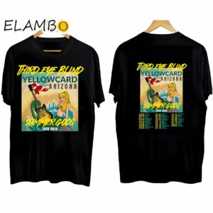 Third Eye Blind Summer Gods Tour 2024 Concert Shirt Black Shirt Black Shirt