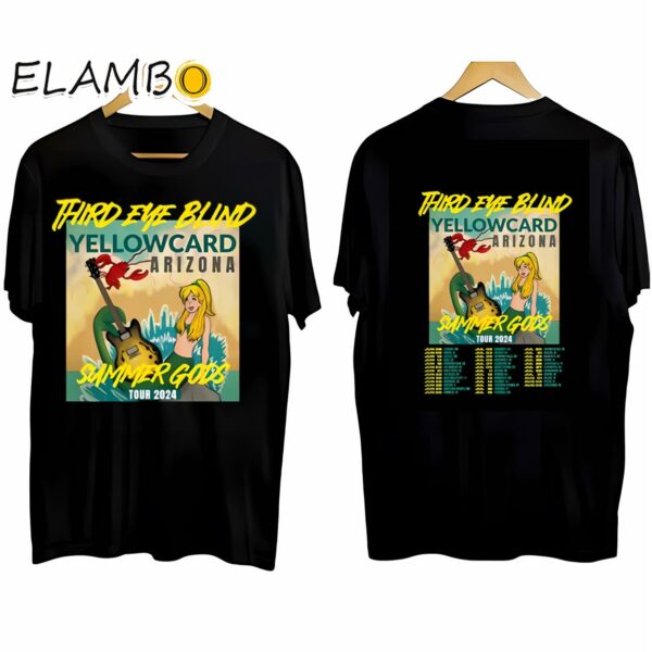 Third Eye Blind Summer Gods Tour 2024 Concert Shirt Black Shirt Black Shirt