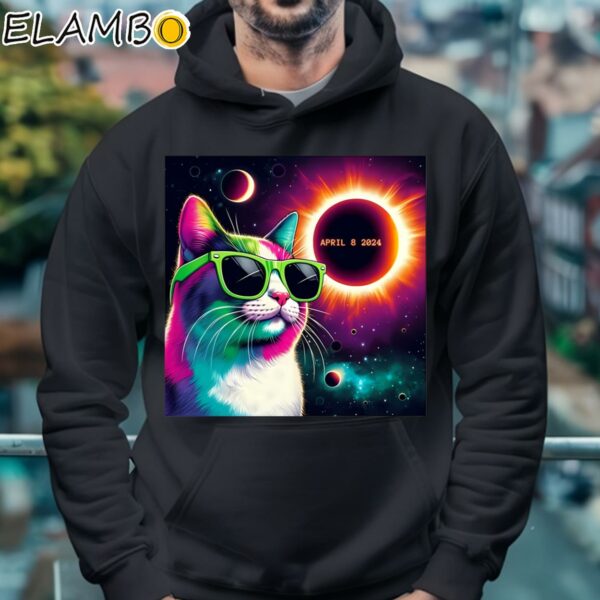 Total Solar Eclipse Cat Wearing Glasses April 8 2024 Shirt Hoodie 4