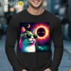 Total Solar Eclipse Cat Wearing Glasses April 8 2024 Shirt Longsleeve 17