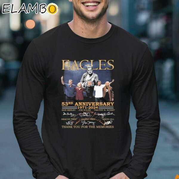 Tour 2024 Eagles Band 53rd Anniversary 1971 2024 Thank You For The Memories Signatures Shirt Longsleeve 17