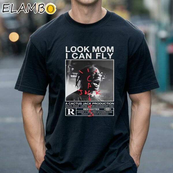 Travis Scott Look Mom I Can Fly Shirt Black Shirts 18