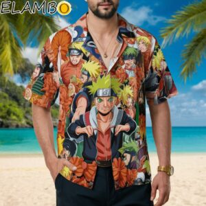 Trippy Naruto Button Up Hawaiian Shirt Printed Aloha