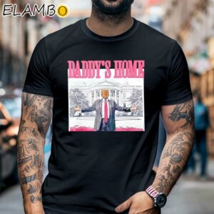 Trump Pink Daddy's Home Trump 2024 Shirt Black Shirt 6