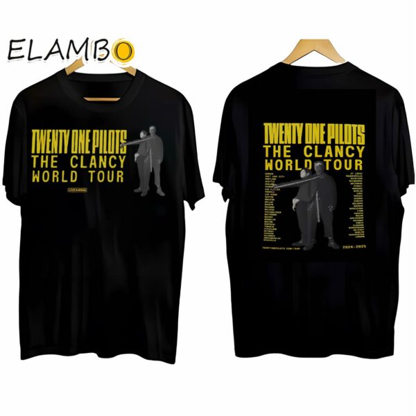 Twenty One Pilots 2024 Tour Concert Shirt Black Shirt Black Shirt