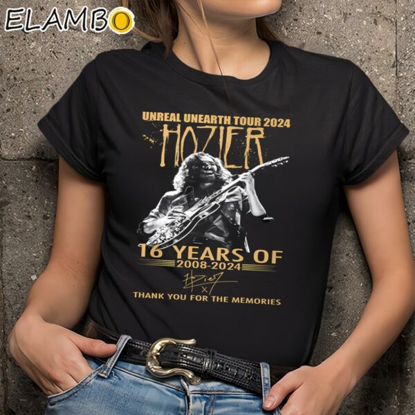 Unreal Unearth Tour 2024 Hozier 16 Years Of 2008 2024 Thank You For The Memories Shirt Black Shirts 9