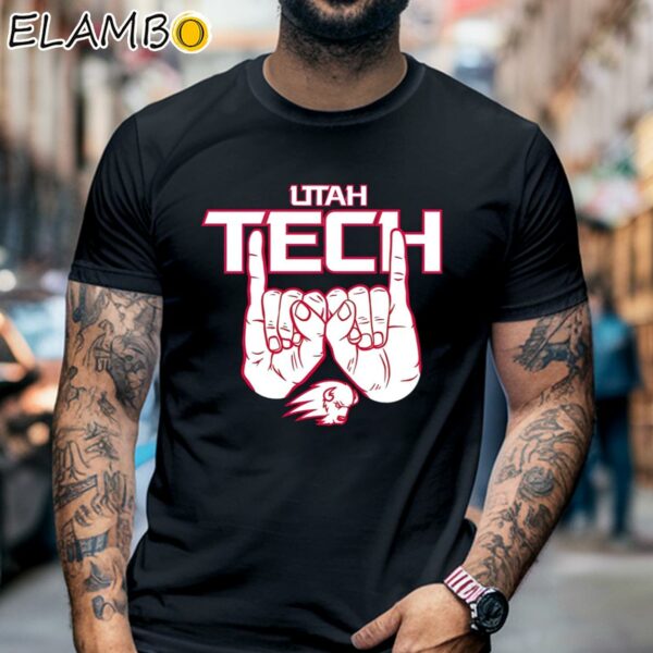 Utah Tech Horns Shirt Black Shirt 6