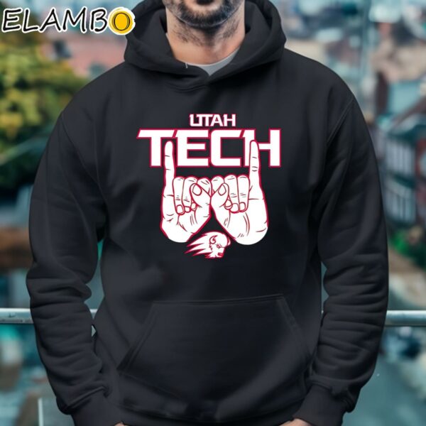 Utah Tech Horns Shirt Hoodie 4